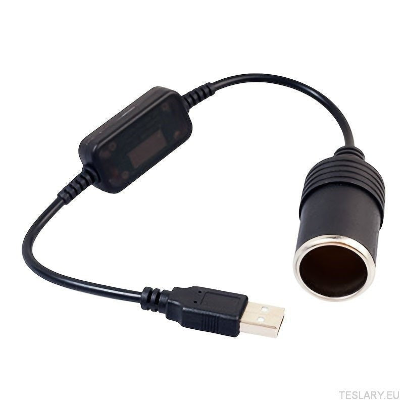 12V USB Converter Cable Adapter for EVs