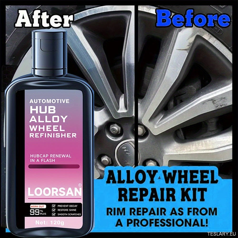 Automotive Hub Wheel Refinisher, Alloy Wheel Scratch Repair Paste, Car Maintenance Polishing Cream for Rust & Scale Removal