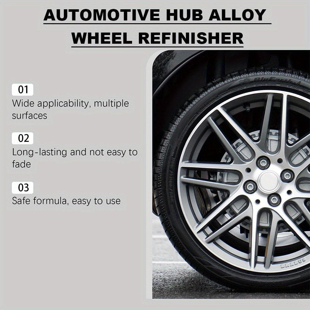 Automotive Hub Wheel Refinisher, Alloy Wheel Scratch Repair Paste, Car Maintenance Polishing Cream for Rust & Scale Removal