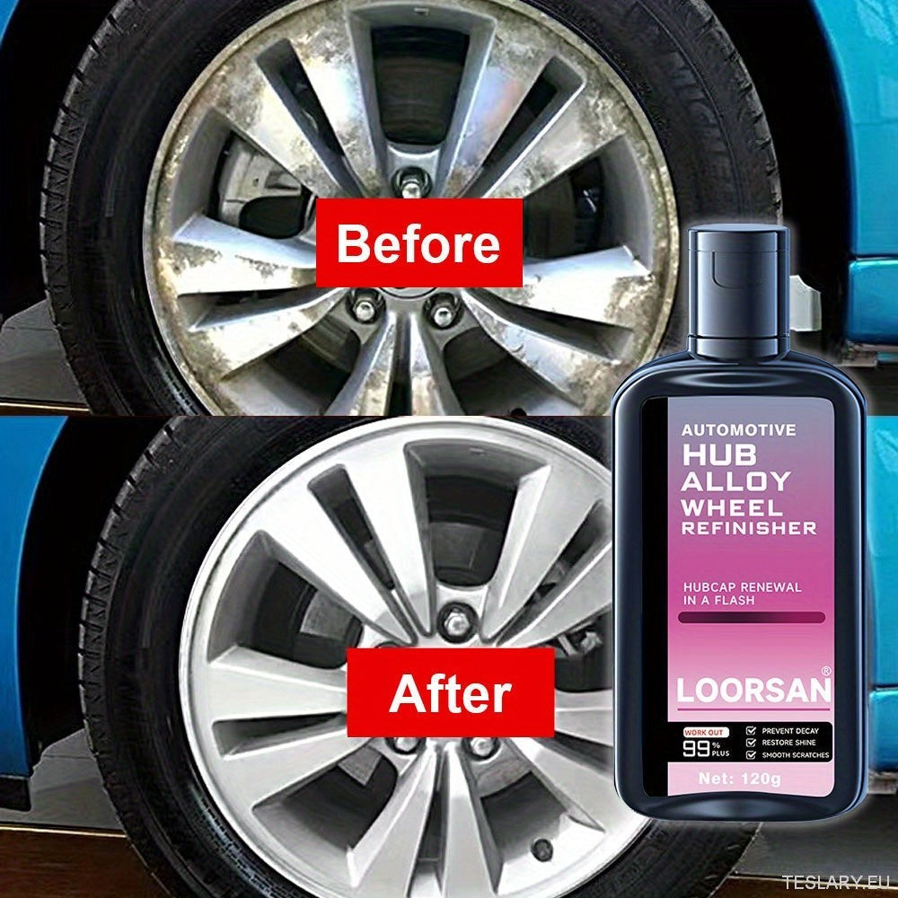 Automotive Hub Wheel Refinisher, Alloy Wheel Scratch Repair Paste, Car Maintenance Polishing Cream for Rust & Scale Removal