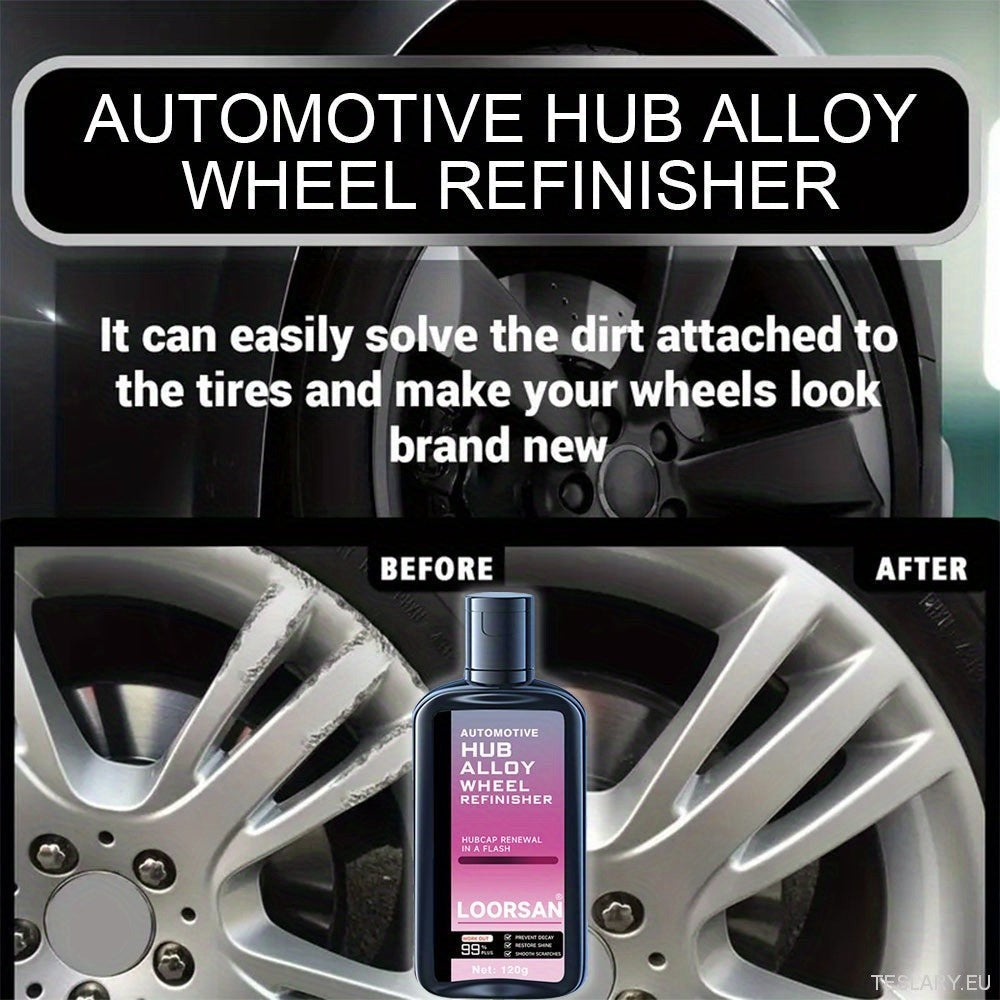 Automotive Hub Wheel Refinisher, Alloy Wheel Scratch Repair Paste, Car Maintenance Polishing Cream for Rust & Scale Removal