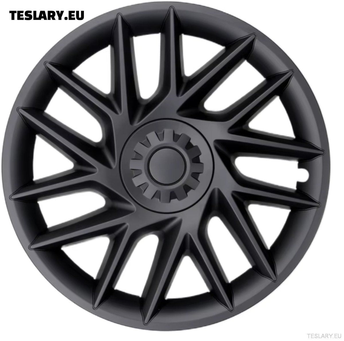 18" Tesla Model 3+ Highland Full Rim Induction Style Matte Black Wheel Covers - TESLARY Tesla Shop Accessories Europe Nederlands Ireland Deutschland Espana Alicante France Italia