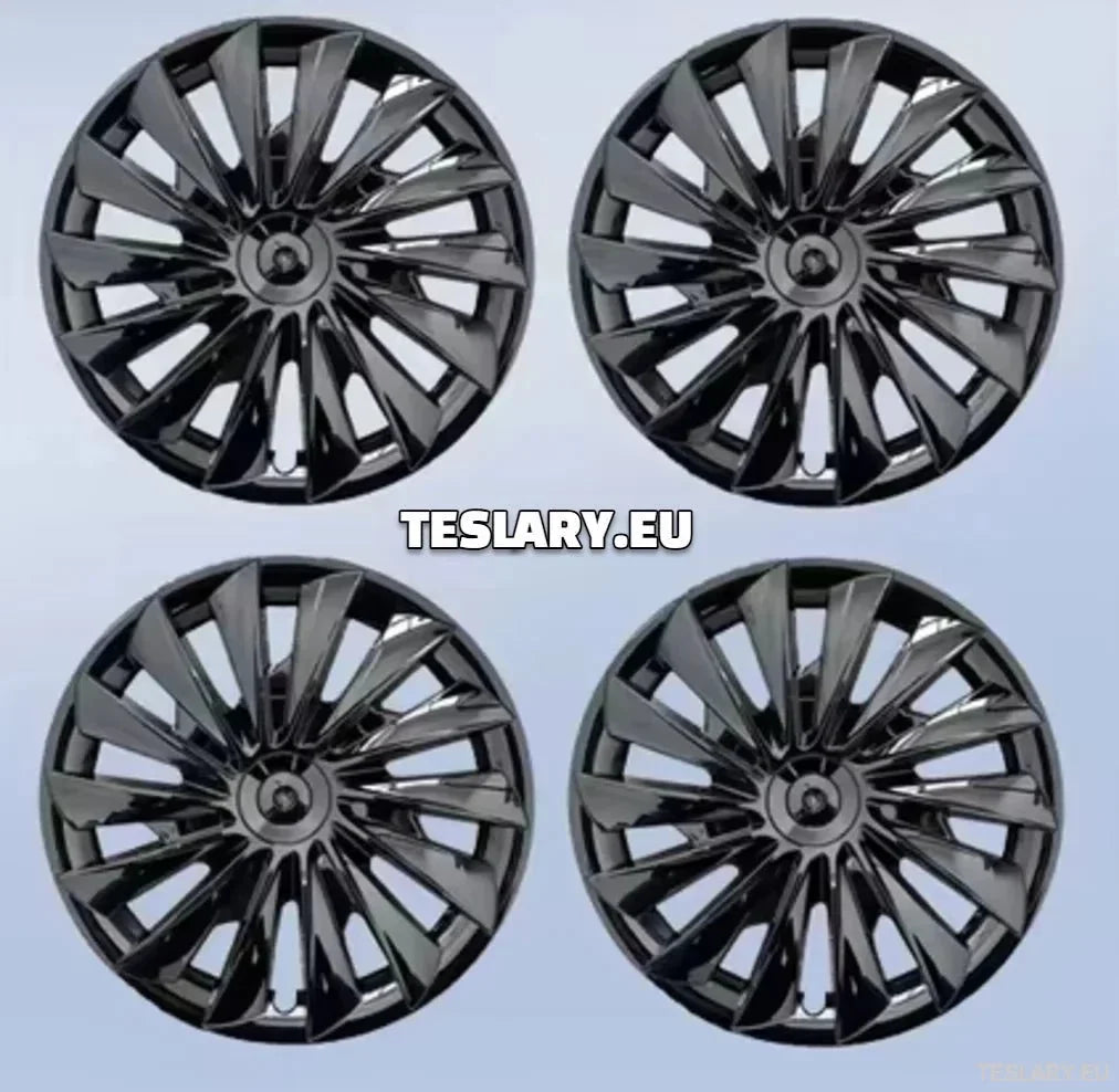 18" Tesla Model 3+ Highland Performance Induction Style Wheel Covers -Gloss Black