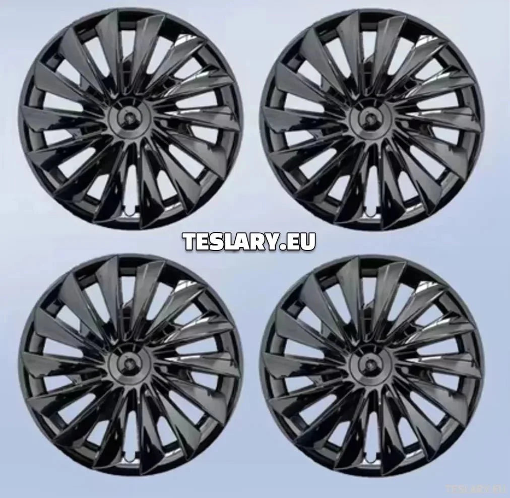 18" Tesla Model 3+ Highland Performance Induction Style Wheel Covers - Gloss Black - TESLARY Tesla Shop Accessories Europe Nederlands Ireland Deutschland Espana Alicante France Italia