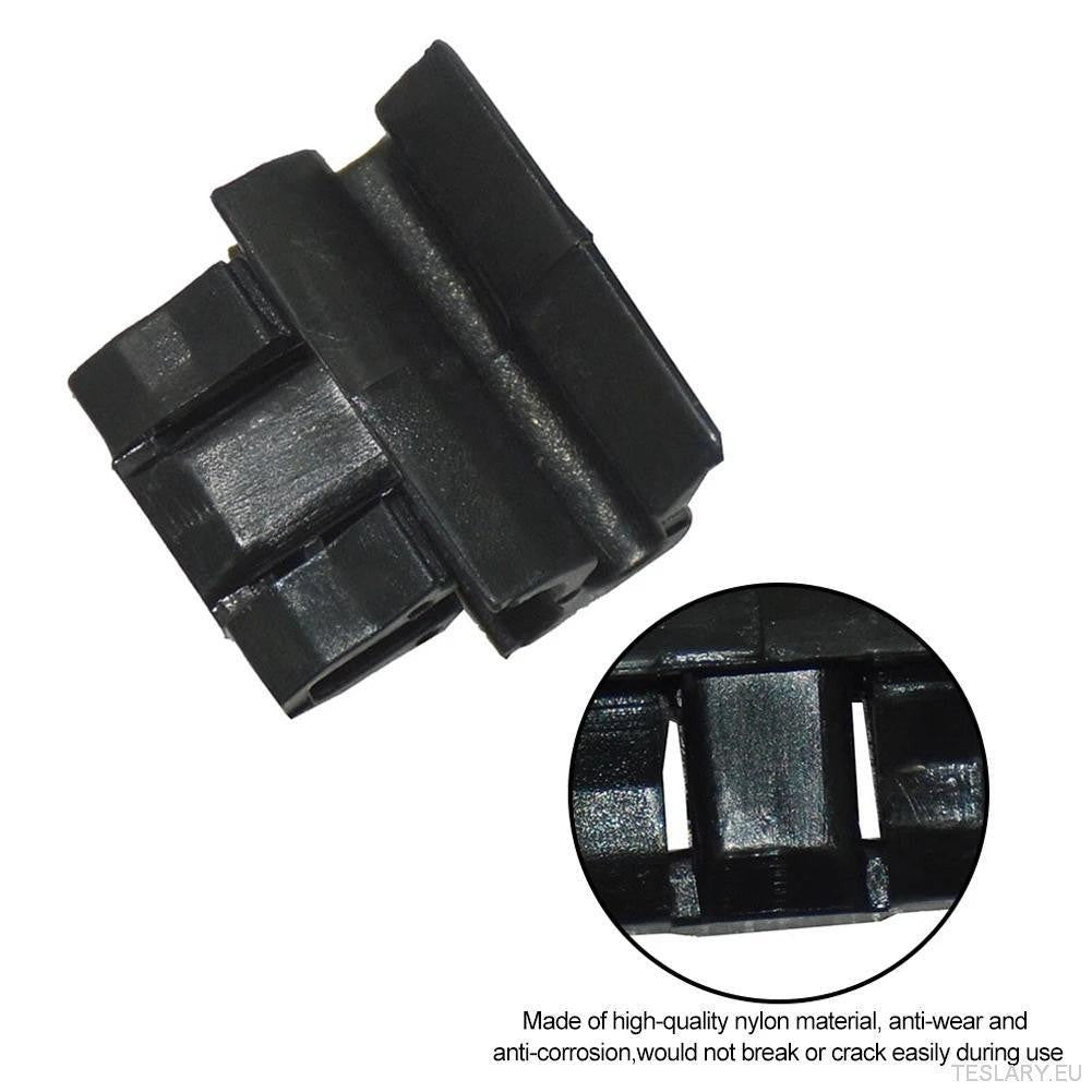 4pcs Durable Plastic Buckles for Tesla for Model Y / 3 Front Trunk, Luggage Storage Box Fixing Bracket, OE 1472872 - 00 - B (for Model Y) 1472872 - 00 - C (Model 3), Black, Matching Buckle - TESLARY Tesla Shop Accessories Europe Nederlands Ireland Deutschland Espana Alicante France Italia