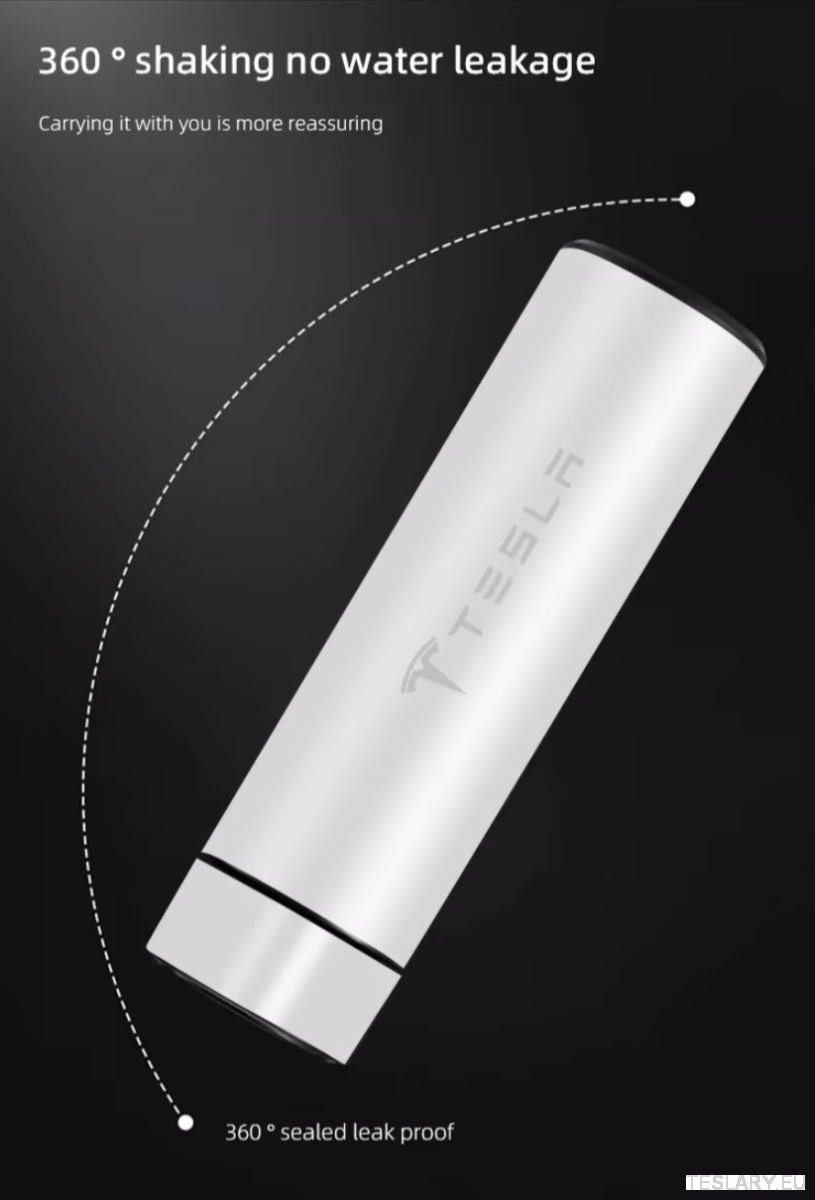 500ml Portable Insulated Travel Mug for Outdoor Adventures with Tesla Logo