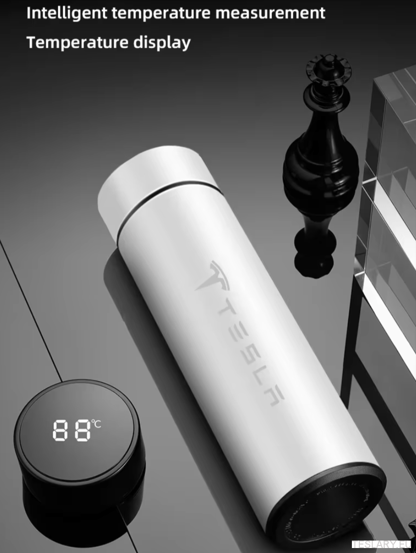 500ml Portable Insulated Travel Mug for Outdoor Adventures with Tesla Logo