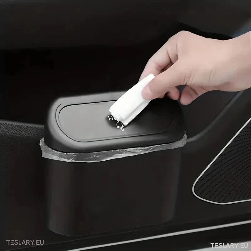 Tesla Car Mini Bin with Spring Lid and 30 Bags