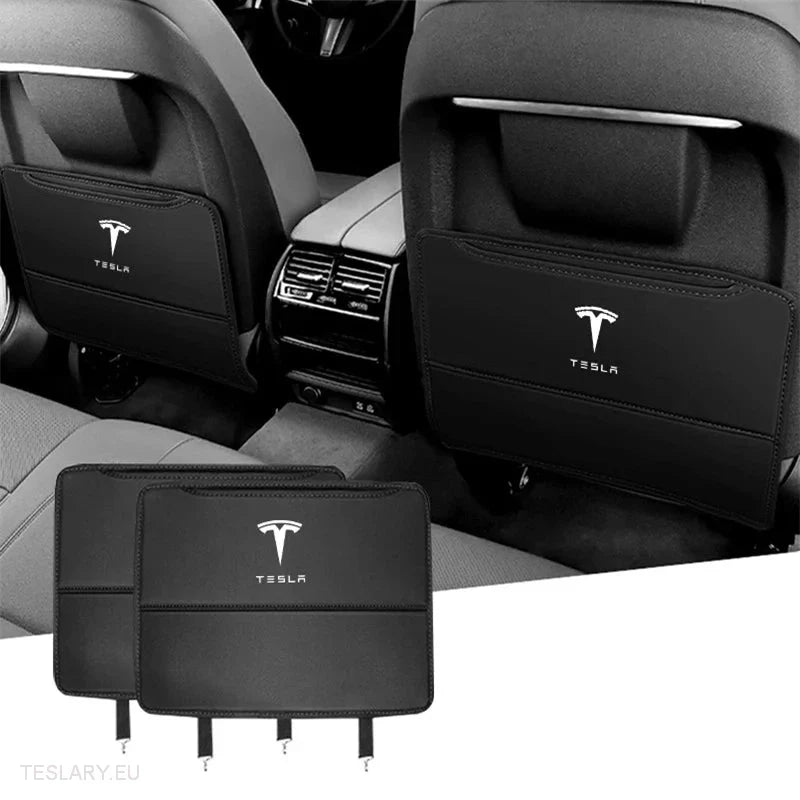Tesla Model 3 Y S & X Kick Protection PU Leather Covers ( 2 Pack ) - Tesla Shop Europe - TESLARY.IE Ireland - France boutique- Deutschland Geschäft- España comercio - Nederland winkel- TESLARY.IE
