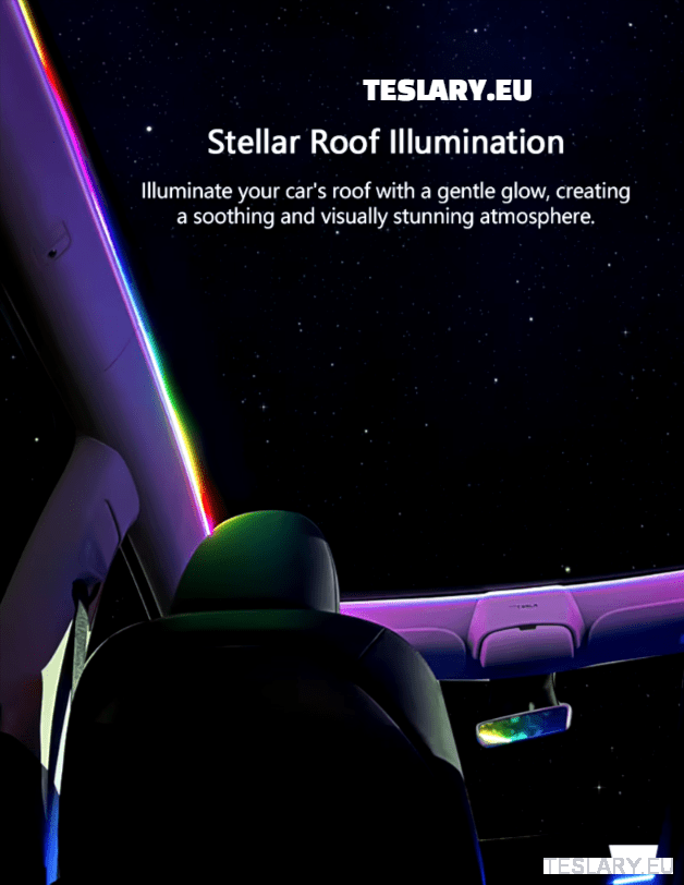 Tesla Model Y Led Ambient Roof Lighting