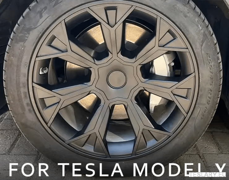 TESLA MODEL Y 19" UNIQUE S4 FULL COVER WHEEL HUBS