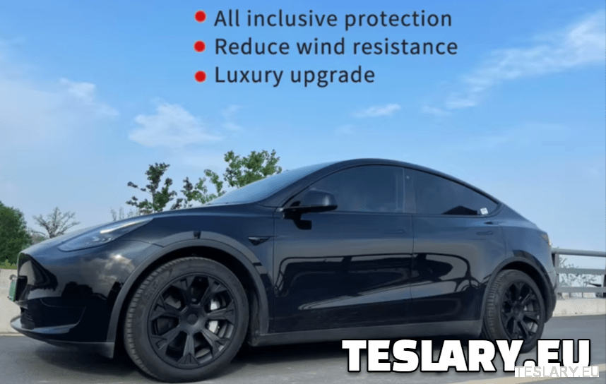 TESLA MODEL Y 19" UNIQUE S4 FULL COVER WHEEL HUBS