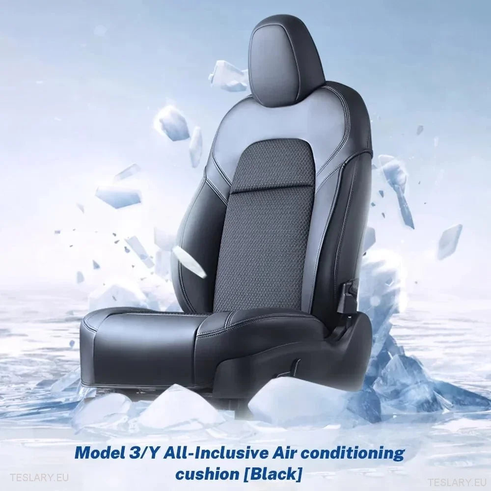 Tesla Model 3 / Y Ventilated Seat Cover(s) in Black or White PU Leather ( 1 Piece )