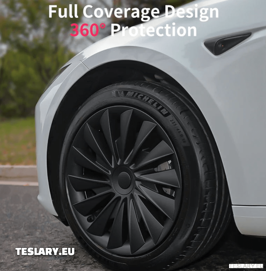 Tesla Model 3+ Highland 18" Blade Style Wheel Covers - Matte Black