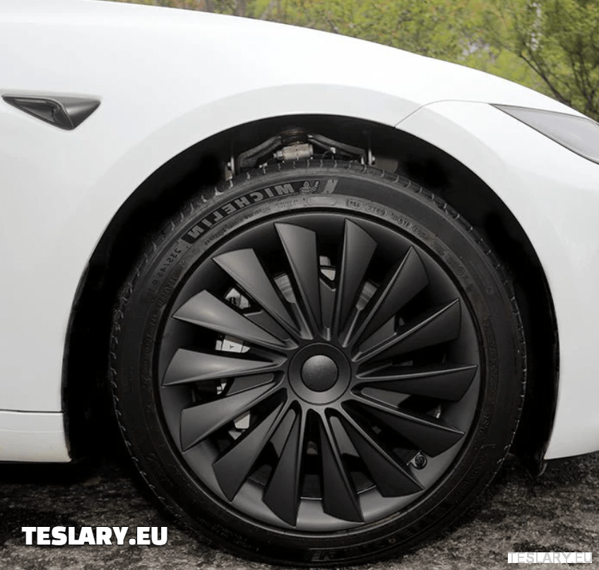 Tesla Model 3+ Highland 18" Blade Style Wheel Covers - Matte Black