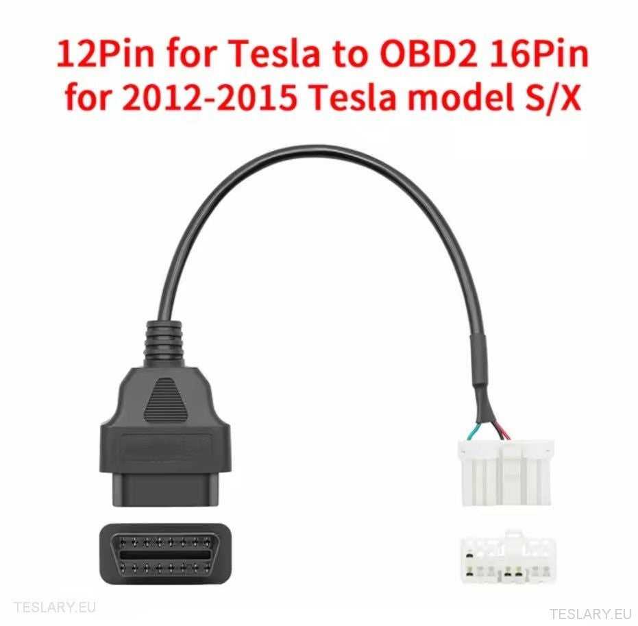 Tesla ODB2 Diagnostic Line Adapter Cables for Models S / X / 3 / Y