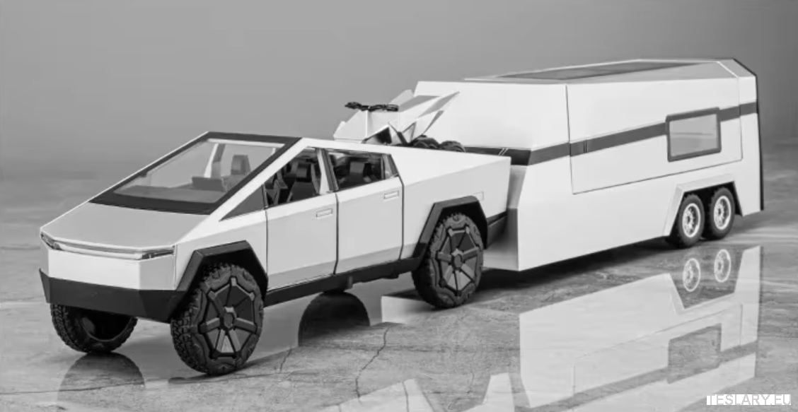 TESLA Cybertruck, Camping RVs,and Off-Road Vehicle 1:32 Scale Model