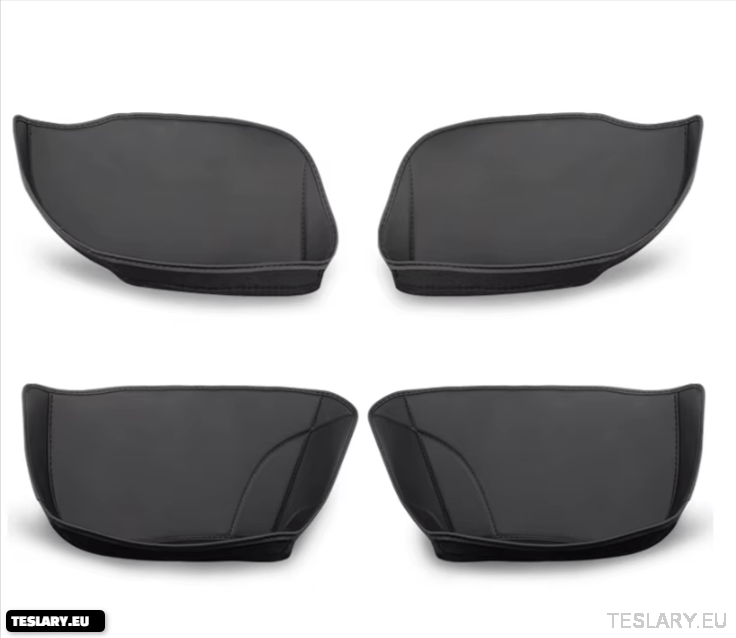 Tesla Model Y door storage inserts protective pad PU leather door slot pad storage pocket