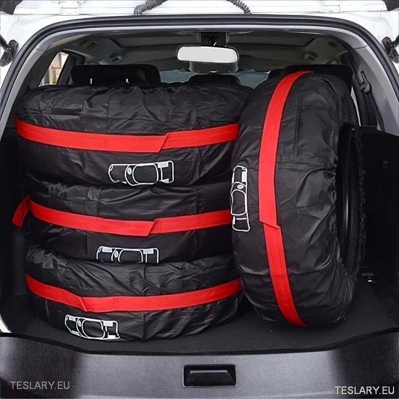 All Weather Tyre Covers - Suitable for Telsa 3 / Y / Y & X - TESLARY Tesla Shop Accessories Europe Nederlands Ireland Deutschland Espana Alicante France Italia