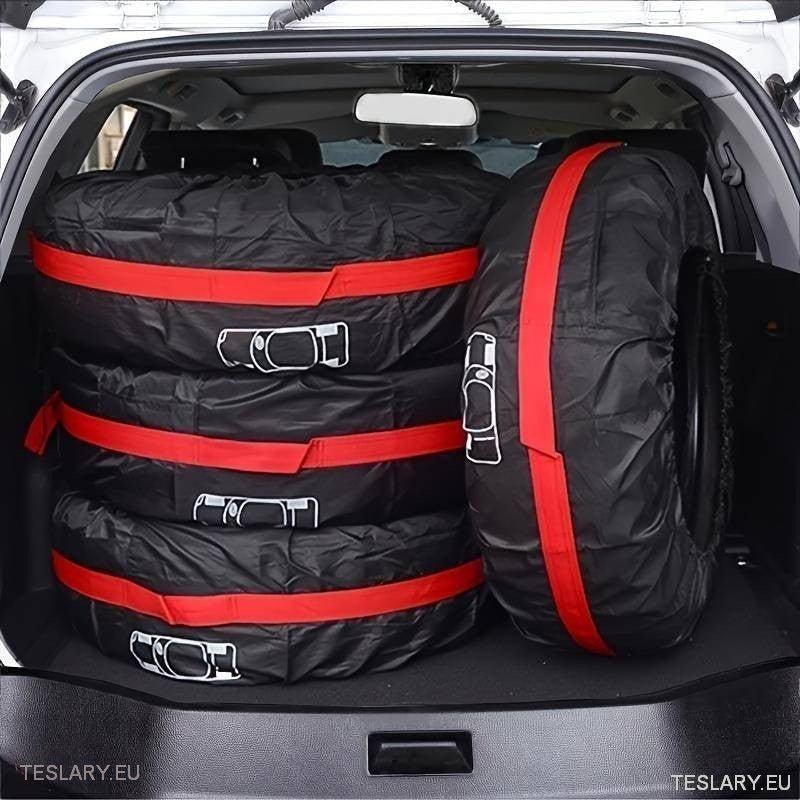 All Weather Tyre Covers - Suitable for Telsa 3 / Y / Y & X - TESLARY Tesla Shop Accessories Europe Nederlands Ireland Deutschland Espana Alicante France Italia