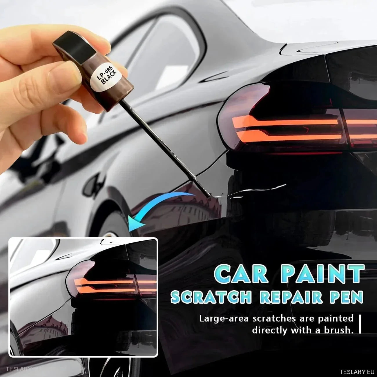 Car Touch Up Paint Pen with Brush