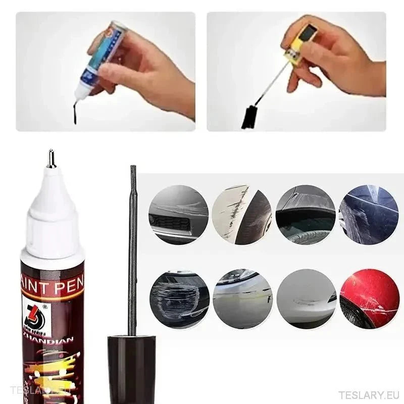 Car Touch Up Paint Pen with Brush - TESLARY Tesla Shop Accessories Europe Nederlands Ireland Deutschland Espana Alicante France Italia