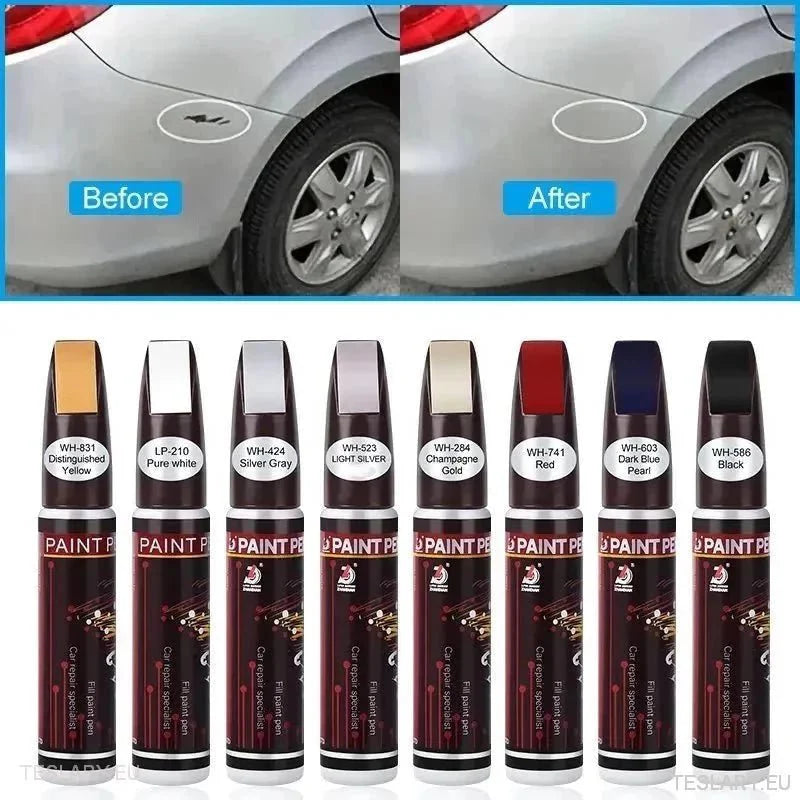 Car Touch Up Paint Pen with Brush - TESLARY Tesla Shop Accessories Europe Nederlands Ireland Deutschland Espana Alicante France Italia