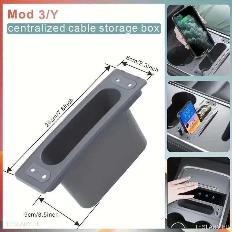 Centre Console Organiser Tesla 3/Y - TESLARY Tesla Shop Accessories Europe Nederlands Ireland Deutschland Espana Alicante France Italia