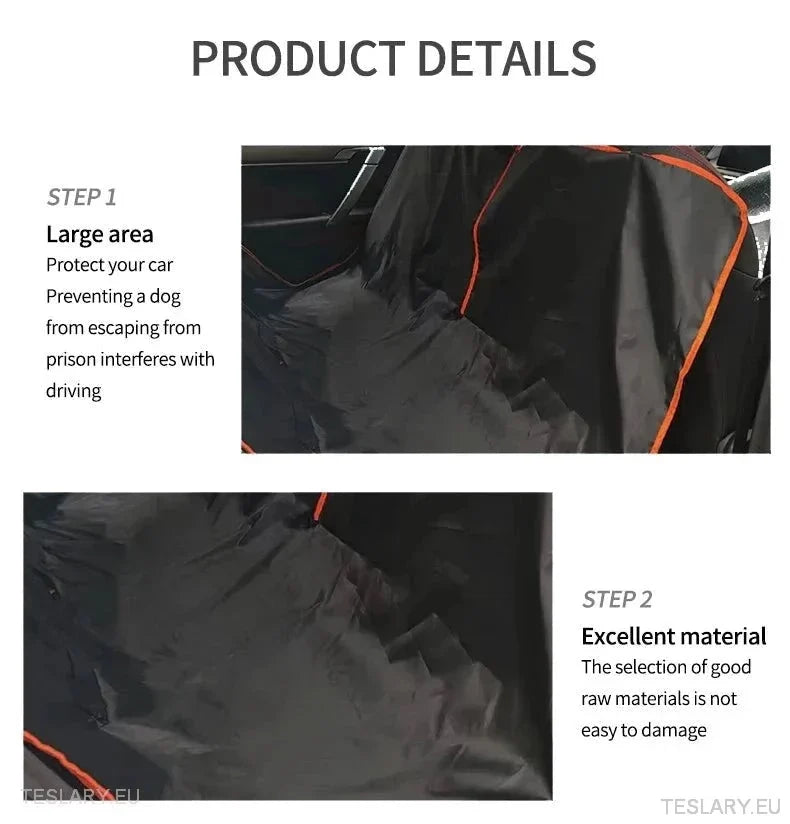 Robust Dog Car Seat Cover for Back Seat Suitable for Tesla 3 , Y & S & Other EVs