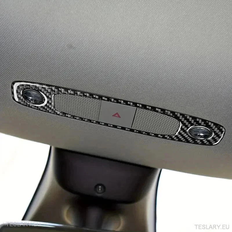 Dome / Map Light Cover for Tesla 3/Y Carbon Fiber - TESLARY Tesla Shop Accessories Europe Nederlands Ireland Deutschland Espana Alicante France Italia
