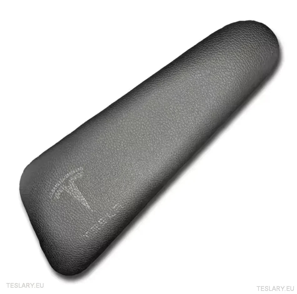 Knee Protection Pads in Alacantara Black Leather for Tesla 3/Y with Logo