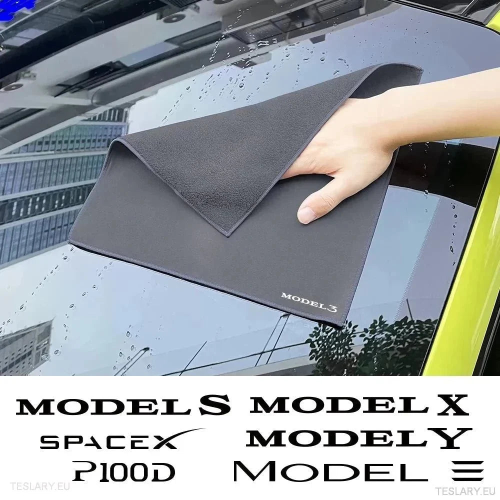 Microfibre Towel with Tesla Model Logo