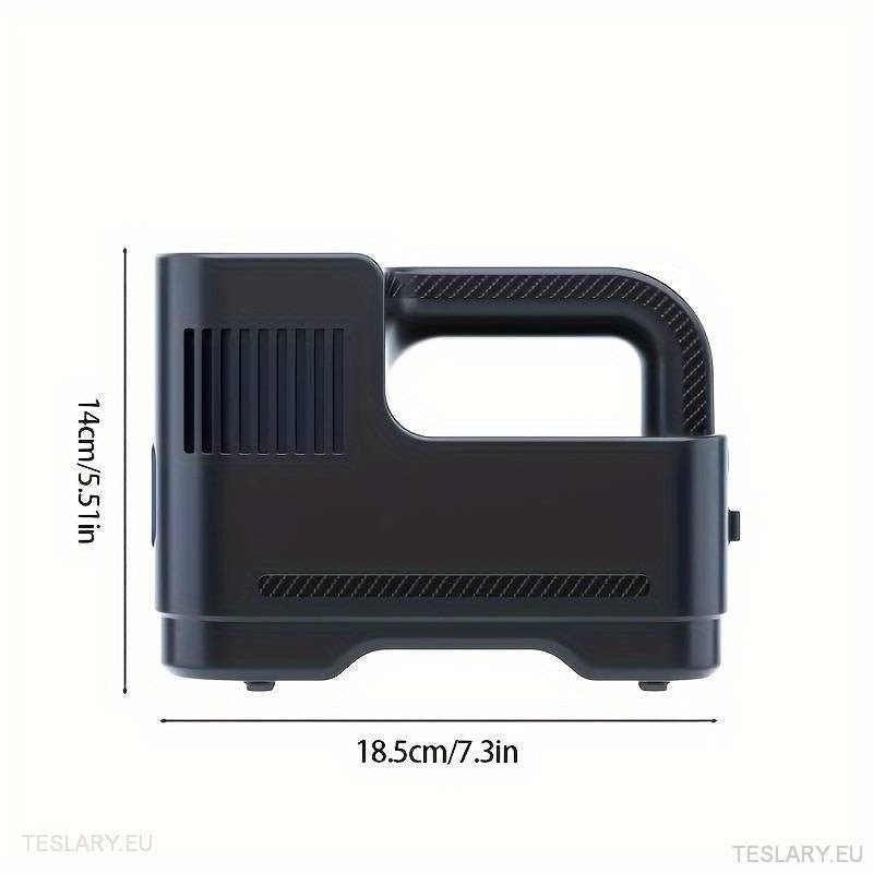 Portable 12 Volt Compressor with Digital Readout - TESLARY Tesla Shop Accessories Europe Nederlands Ireland Deutschland Espana Alicante France Italia