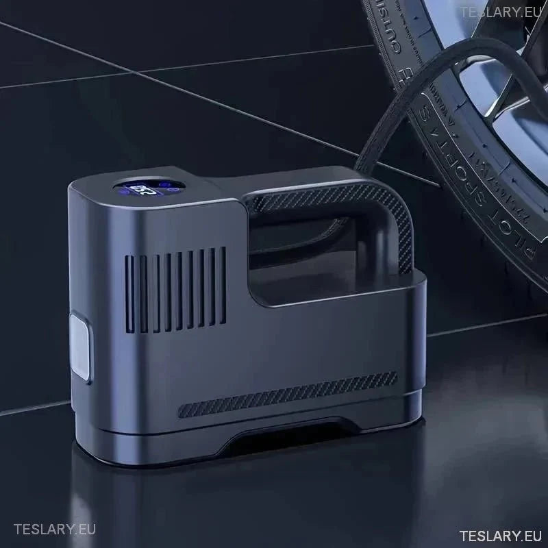 Portable 12 Volt Compressor with Digital Readout - TESLARY Tesla Shop Accessories Europe Nederlands Ireland Deutschland Espana Alicante France Italia