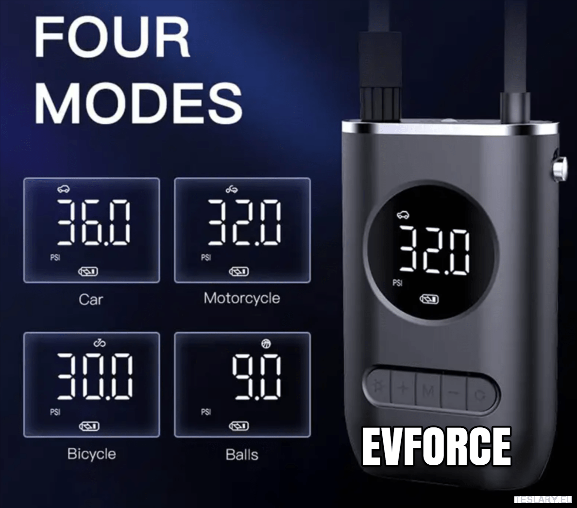 Portable Battery Powered Tyre Compressor for Tesla , BYD , MG & Other EVs