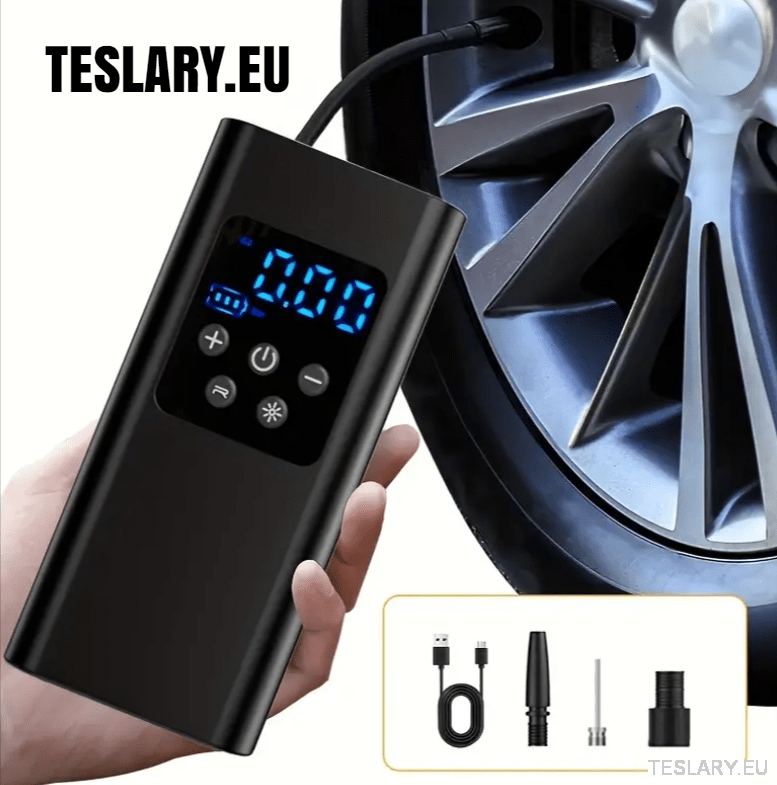 Portable Battery Powered Tyre Compressor for Tesla Model 3 Y S X - 4500Mah