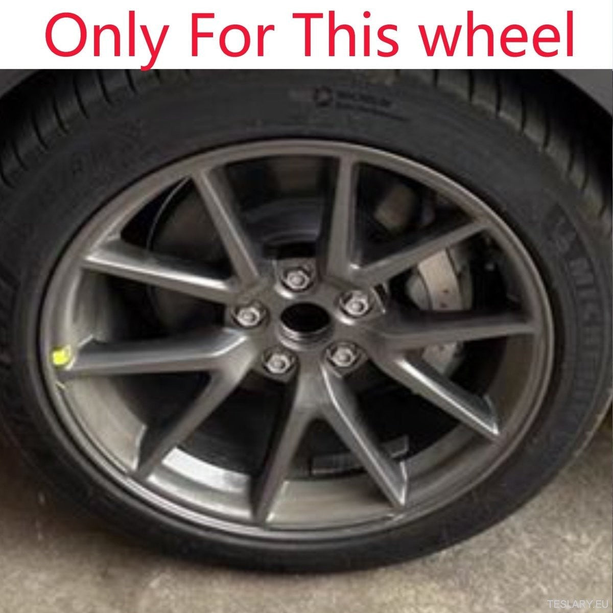 Premium 18-inch Fully Enveloped Arachnid Hubcaps In Durable ABS Material For 2019 - 2023 Tesla Model 3