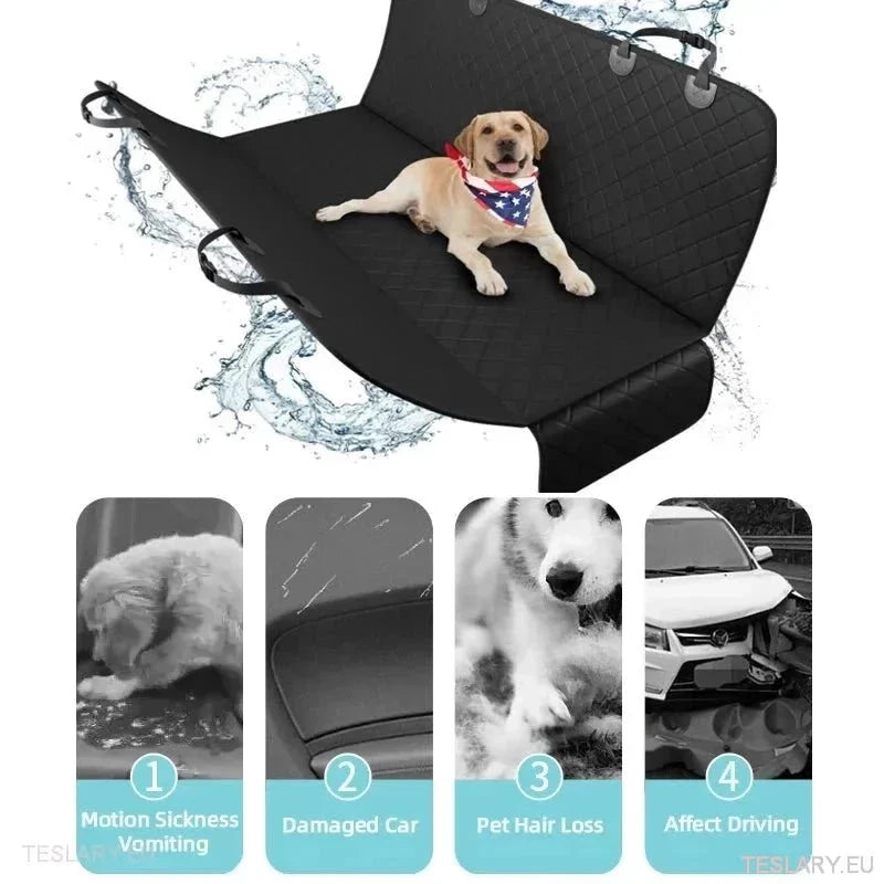 Premium Dog Car Seat Cover for Back Seat Suitable for Tesla 3 , Y & S