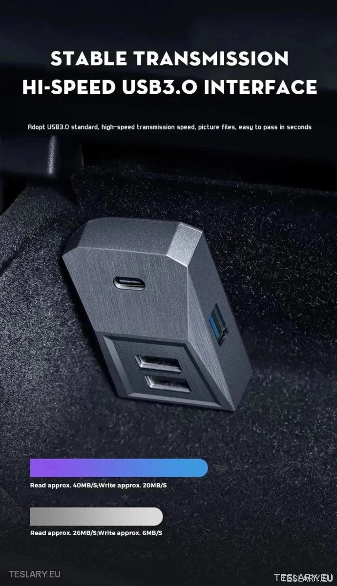 Tesla 3/Y Glove Box Docking Station ( LEFT HAND DRIVE ONLY ) - TESLARY Tesla Shop Accessories Europe Nederlands Ireland Deutschland Espana Alicante France Italia