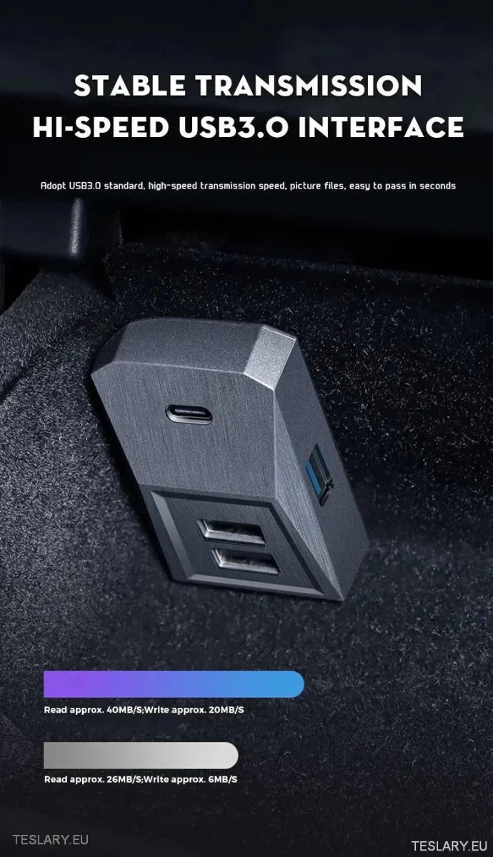 Tesla 3/Y Glove Box Docking Station ( LEFT HAND DRIVE ONLY ) - TESLARY Tesla Shop Accessories Europe Nederlands Ireland Deutschland Espana Alicante France Italia