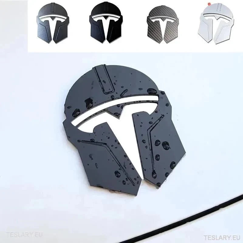 Tesla 3/Y Mandalorian Emblem Helmet Logo Design - TESLARY Tesla Shop Accessories Europe Nederlands Ireland Deutschland Espana Alicante France Italia