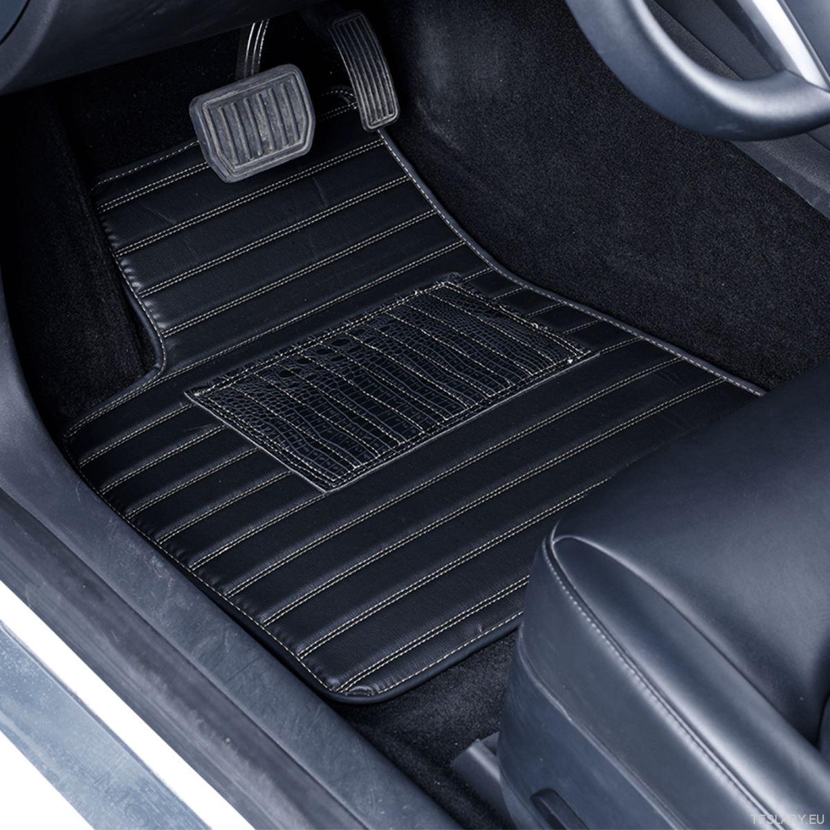 Tesla for Model Y 2019 - 2025 Luxurious PVC Full Surround Car Floor Mats - TESLARY Tesla Shop Accessories Europe Nederlands Ireland Deutschland Espana Alicante France Italia