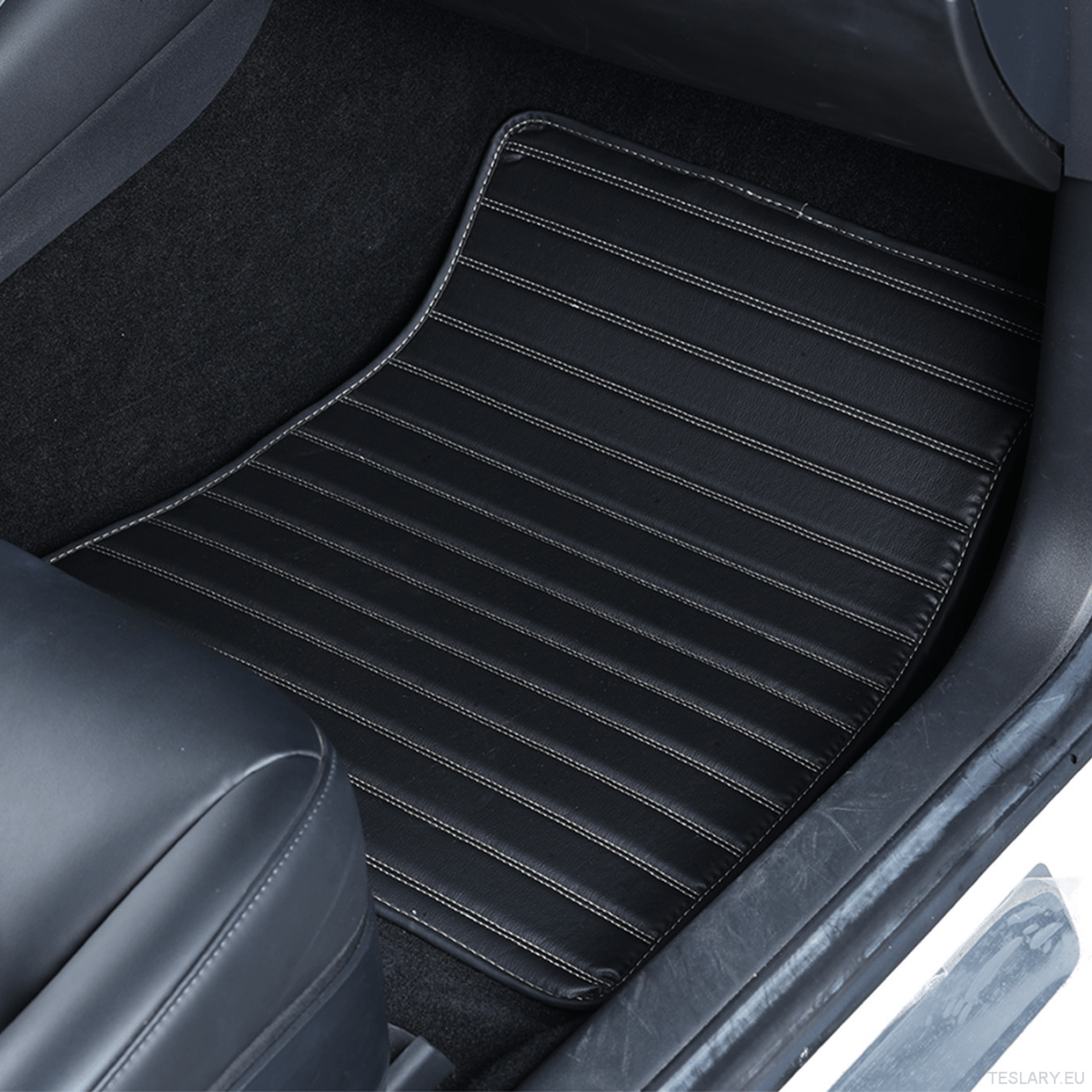 Tesla for Model Y 2019 - 2025 Luxurious PVC Full Surround Car Floor Mats - TESLARY Tesla Shop Accessories Europe Nederlands Ireland Deutschland Espana Alicante France Italia