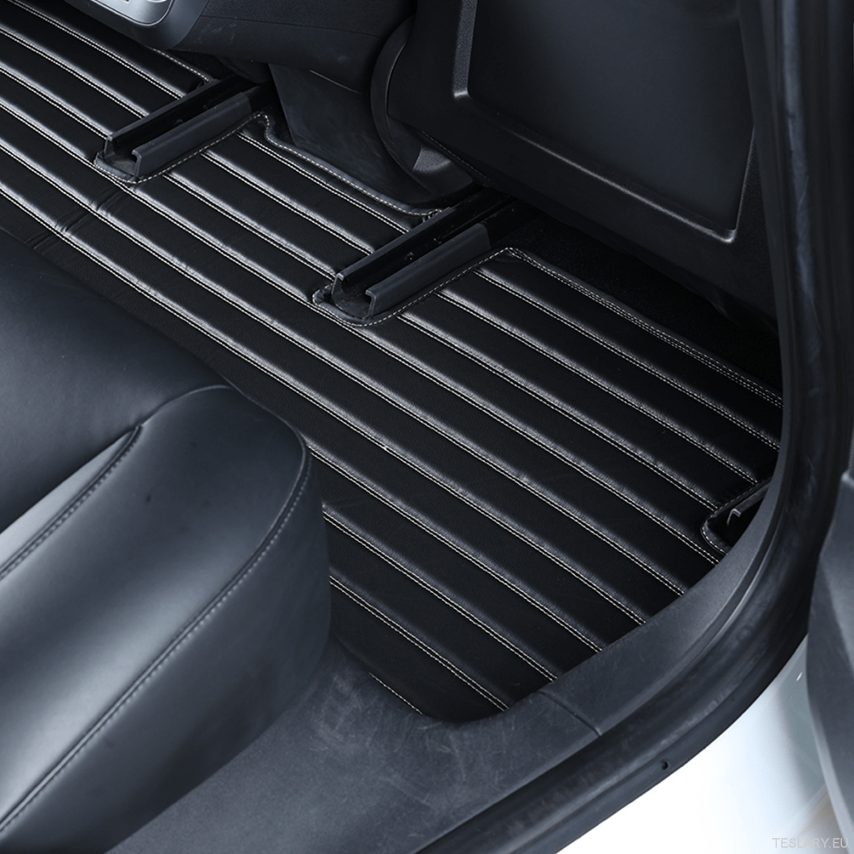 Tesla for Model Y 2019 - 2025 Luxurious PVC Full Surround Car Floor Mats - TESLARY Tesla Shop Accessories Europe Nederlands Ireland Deutschland Espana Alicante France Italia