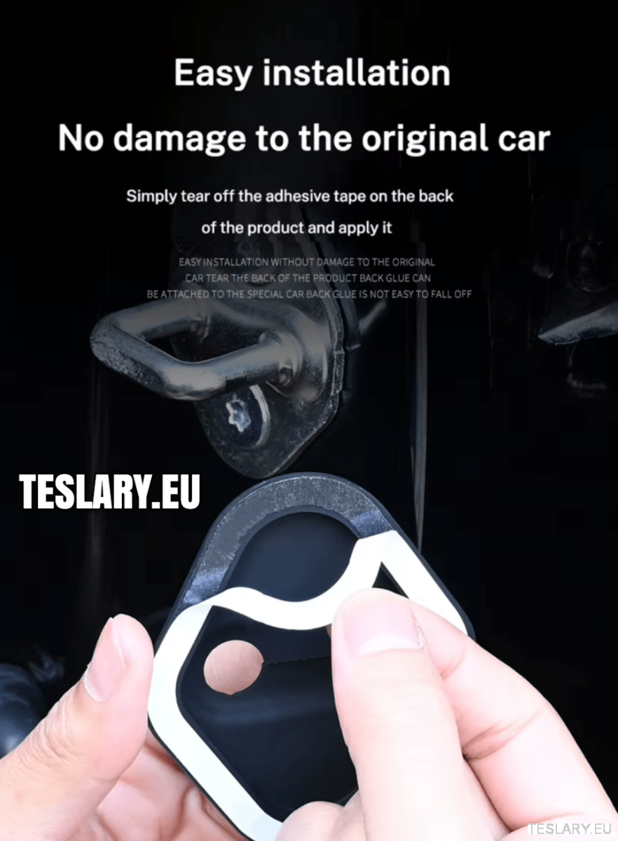 Tesla Model 3 / 3+ Highland & Y Silicone Door Lock Protector with Logo - TESLARY Tesla Shop Accessories Europe Nederlands Ireland Deutschland Espana Alicante France Italia