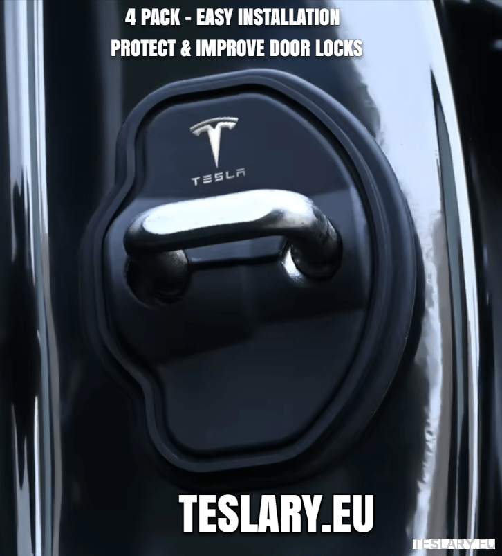 Tesla Model 3 / 3+ Highland & Y Silicone Door Lock Protector with Logo - TESLARY Tesla Shop Accessories Europe Nederlands Ireland Deutschland Espana Alicante France Italia