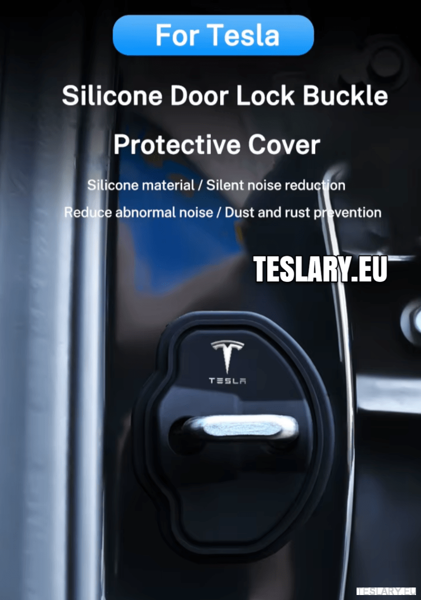 Tesla Model 3 / 3+ Highland & Y Silicone Door Lock Protector with Logo - TESLARY Tesla Shop Accessories Europe Nederlands Ireland Deutschland Espana Alicante France Italia