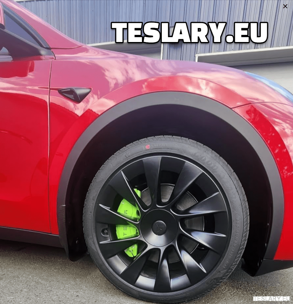 Tesla Model 3 / 3+ / Y Aluminium Brake Caliper Covers ( Set of 4 Pieces ) - TESLARY Tesla Shop Accessories Europe Nederlands Ireland Deutschland Espana Alicante France Italia