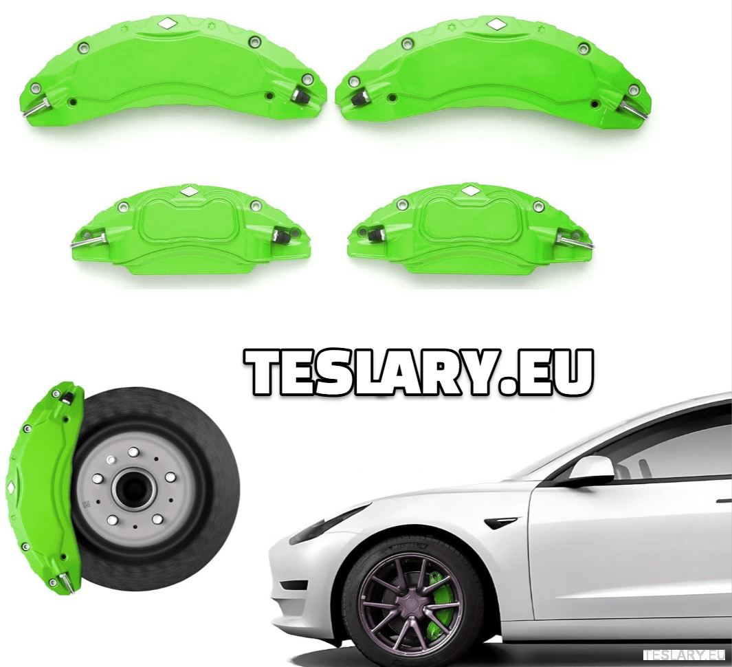 Tesla Model 3 / 3+ / Y Aluminium Brake Caliper Covers ( Set of 4 Pieces ) - TESLARY Tesla Shop Accessories Europe Nederlands Ireland Deutschland Espana Alicante France Italia