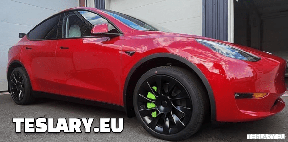 Tesla Model 3 / 3+ / Y Aluminium Brake Caliper Covers ( Set of 4 Pieces ) - TESLARY Tesla Shop Accessories Europe Nederlands Ireland Deutschland Espana Alicante France Italia